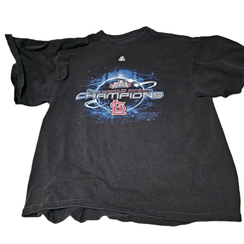 St. Louis Cardinals 2011 World Series Champions T-Shirt 2XL MLB Baseball